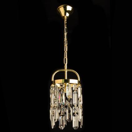 Подвес 8418/1/160 GD золото/хрусталь 1x40W E14 d160 h700, 24